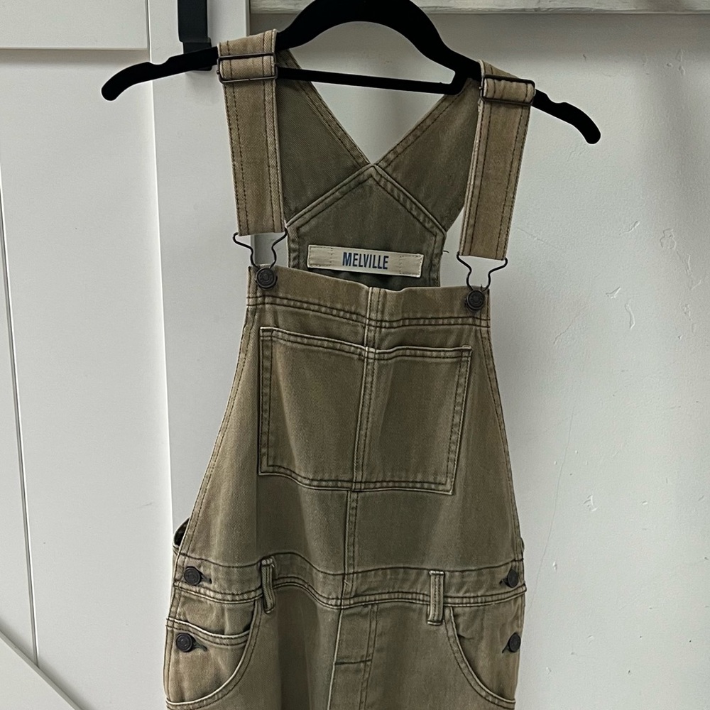 Brandy Melville green overalls